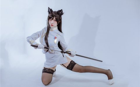 [Cosplay][8K]二佐Nisa - 爱宕军装