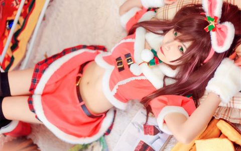 [Cosplay][8K]枸名(逐月su) – Ai圣诞,爱宕 犬 校园浪漫曲,牧濑红莉栖兔女郎