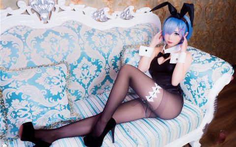 [Cosplay][8K]面饼仙儿 NO.007 蕾姆兔女郎 Rem Bunny