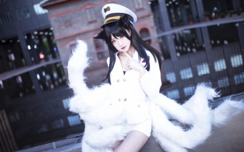 [COS]英雄联盟 阿狸 偶像歌手-极地雪莲打歌服  LOL the Nine-Tailed Fox@软风惑心QvQ