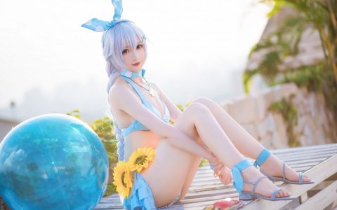 [Cosplay][8K]南宫 - 琪亚娜泳装 Kiana Kaslana Swimsuit