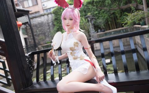 [Cosplay][8K]南宫 - 八重樱旗袍 Yae Sakura QiPao