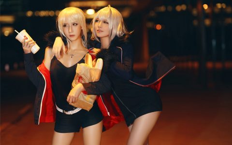[Cosplay][8K]半半子 BanBanKo - 黑贞4 Jeanne d'Arc Vol 4