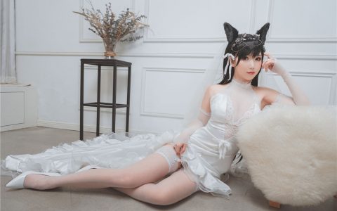 [Cosplay][8K]面饼仙儿 NO.023 爱宕花嫁 Azur Lane IJN Atago Weeding Dress