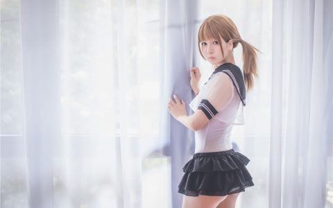 [Cosplay][8K]白金Saki – 学生制服 School Girl Uniform