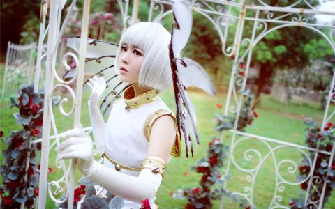 [Cosplay][8K]半半子 BanBanKo - 素 White Silk