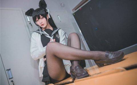 [Cosplay][8K]铁板烧鬼舞w NO.003 爱宕JK Azur Lane IJN Atago JK