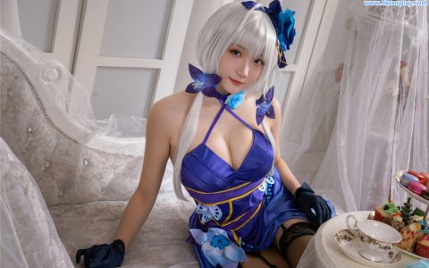 [Cosplay][8K]瓜希酱 – Azur Lane イラストリアス ILLUSTRIOUS 茶会 Tea Party