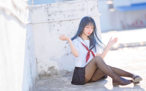 [Cosplay][8K]果咩酱w - jk服 High School Girl Uniform [13P-80MB]