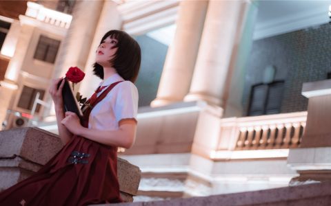 [Cosplay][8K]阿包也是兔娘 NO.03 JK日常 JK Daily