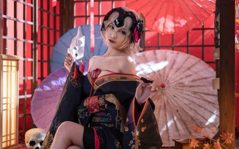 [Cosplay][8K]铁板烧鬼舞w NO.006 黑贞花魁1 ジャンヌ・ダルク Joan of Arc 1