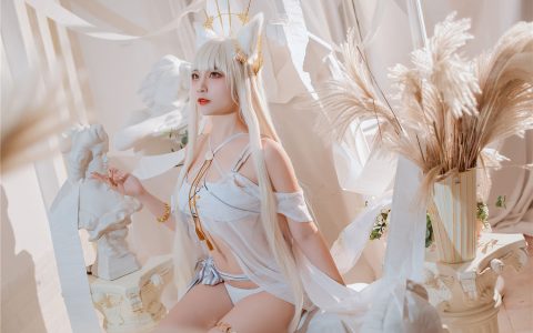 [Cosplay][8K]二佐Nisa - 2月铁粉福利 方舟白金泳装 Arknights Swim Suit