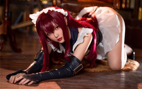 [Cosplay][8K]星之迟迟 NO.050 斯卡哈同人&Z23婚纱 FGO Scáthach Wedding Dress
