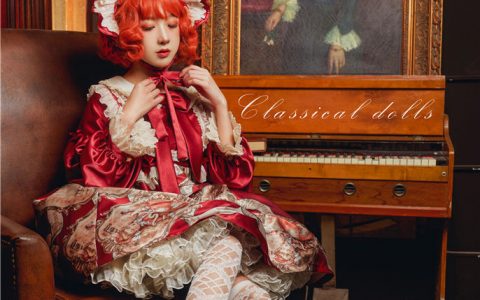 [Cosplay][8K]阿包也是兔娘 NO.12 lolita红裙 Lolita Red Skirt