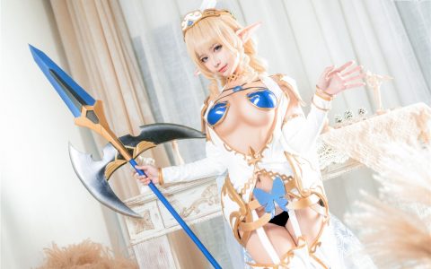 [Cosplay][8K]蠢沫沫 NO.107 精灵村 第三村人 ELF Village Third villager