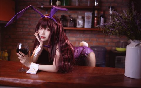 [Cosplay][8K]Shika小鹿鹿 – NO.38 兔女郎师匠 Stocking Bunny