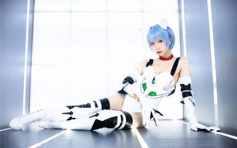 [Cosplay][8K]果咩酱w - NO.004 绫波丽 綾波レイ Ayanami Rei