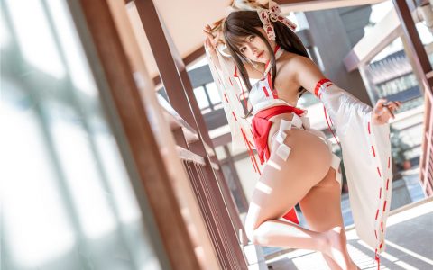 [Cosplay][8K]蠢沫沫 NO.108 &一笑芳香沁 – 双人狐 Fox Girl