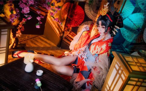 [Cosplay][8K]yui金鱼 – NO.21 蝶步韶华 陰陽師 Onmyoji
