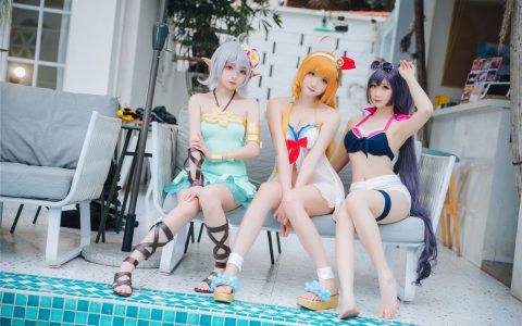 [Cosplay][8K]瓜希酱 NO.034 公主连结 夏日御三家 プリンセスコネクト