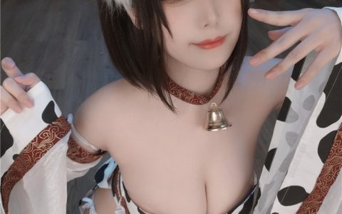 [Cosplay][8K]蜜汁猫裘 NO.064 奶牛 Cow Girl