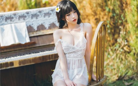 [Cosplay][8K]清水由乃 NO.020 清水由乃 田园蕾丝裙 Outdoor Lace Lingeries