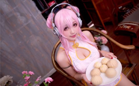 [Cosplay][8K]周叽是可爱兔兔 NO.030 旗袍索尼子 そにアニ -SUPER SONICO THE ANIMATION-