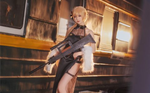 [Cosplay][8K]弥音音 NO.030 紫雨心 Girls Frontline OTS-14 Purple Heart