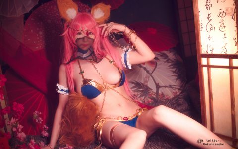 [Cosplay][8K]Meko Hokunai 北乃芽子 NO.11 玉藻前 水着ver 踊り子風 Tamamo no Mae [NSFW]