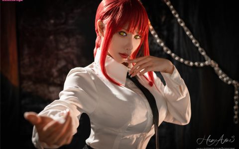 [Cosplay][8K]Hane Ame 雨波 - Makima (Chainsaw Man)
