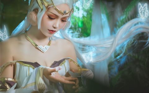 [Cosplay][8K]戚顾儿 - NO.03 王者荣耀 貂蝉金色仲夏夜之梦 Honor of Kings Diao Chan Golden Summer Night