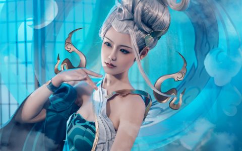 [Cosplay][8K]戚顾儿 - NO.05 王者荣耀 伽罗太华 Honor of Kings Jia Luo Tai Hua Skin