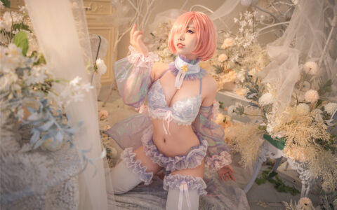 [Cosplay][8K]一北亦北 NO.006 玛修同人服 FGO Mash Kyrielight Lace Lingeries