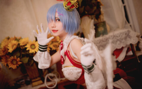 [Cosplay][8K]花柒Hana NO.004 圣诞蕾姆cos正片 Xmas Rem