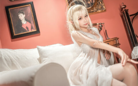 [Cosplay][8K]蠢沫沫 NO.126《尖耳国度》纱精灵 Lace ELF