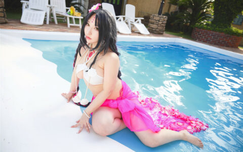 [Cosplay][8K][Shooting Star’s] SAKU サク – MidSummerPink (FGO)