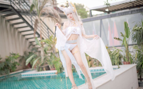 [Cosplay][8K]花柒Hana NO.006 白金cos泳装 platinum swim suit