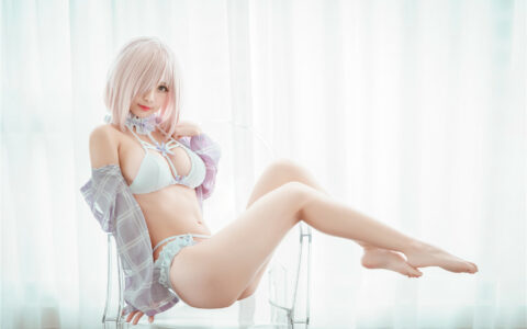[Cosplay][8K]沖田凜花Rinka – NO.43 玛修泳衣 (Fate Grand Order) Mash Kyrielight