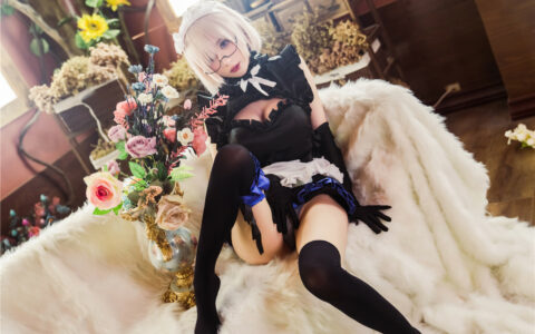 [Cosplay][8K]西园寺南歌 NO.009 玛修女仆 Mash Kyrielight Maid