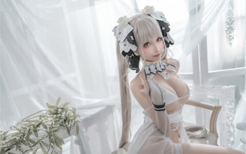 [Cosplay][8K]蠢沫沫 NO.131 可畏-婚纱 Azur Lane HMS Formidable Bride