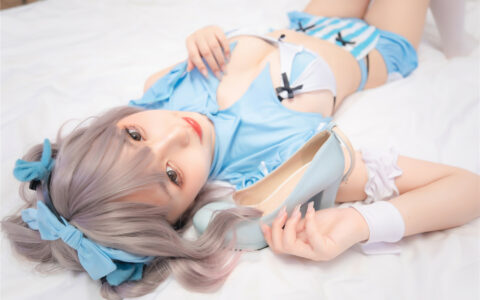 [Cosplay][8K]神楽坂真冬 NO.86 蓝调女仆 Blues Maid