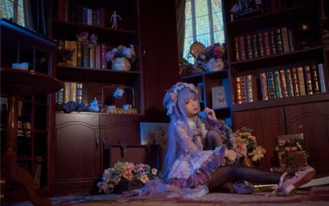 [Cosplay][8K]花柒Hana NO.10 帕秋莉睡衣 東方Project Patchouli Knowledge