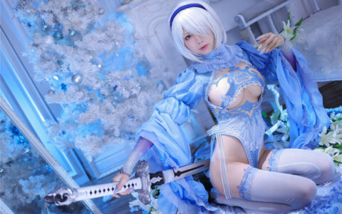 [Cosplay][8K]水淼Aqua NO.98 冰雪2b (2套) Snow Nier 2B