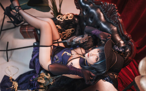 [Cosplay][8K]是一只熊仔吗 NO.04 柴郡 音乐绚烂 Azur Lane Cheshire