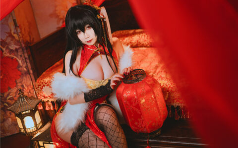 [Cosplay][8K]贞子蜜桃 NO.04 大凤旗袍 Azur Lane IJN Taihō Qi Pao