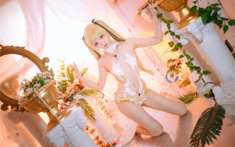[Cosplay][8K]小野寺地瓜 NO.01 玛丽萝丝 天使翅膀 DOA Marie Rose Angel Wings