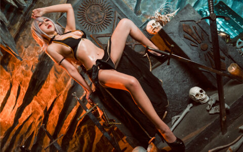 [Cosplay][8K]七七小姐 NO.02 黑貞 FGO Black Jeanne d’Arc (Alter)
