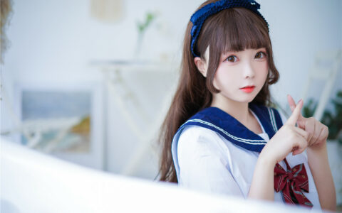 [Cosplay][8K]日奈娇 NO.28 制服死库水 JK Swim suit