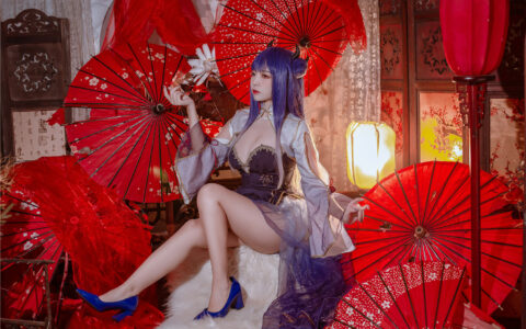 [Cosplay][8K]二佐Nisa NO.128 碧蓝航线 伊吹旗袍 Azur Lane Ibuki