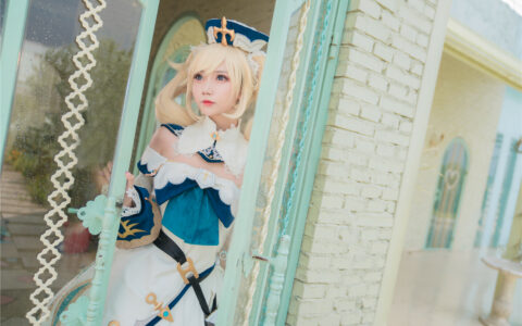 [Cosplay][8K]大肉丸Amiee NO.05 芭芭拉 Genshin Impact Barbara Gunnhildr